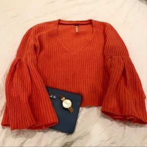 Free People Bell Sleeved Sweater